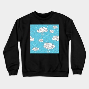 Fairytale Weather Forecast Large Scale Print Crewneck Sweatshirt